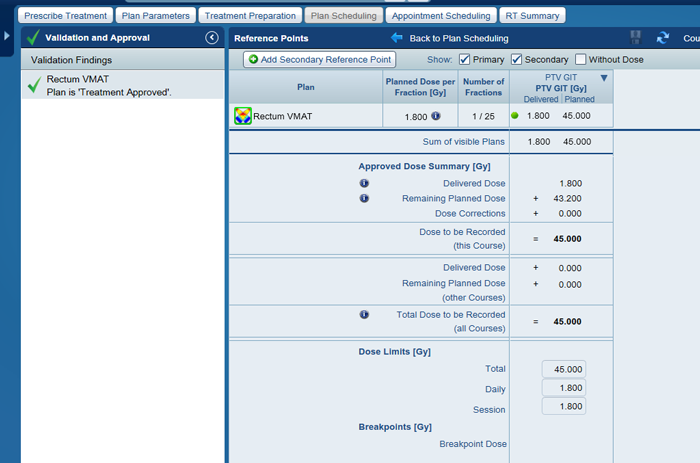 Reference Points in Plan Scheduling