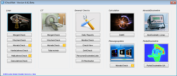 iCheckNet 6.4.1 Beta Main Screen