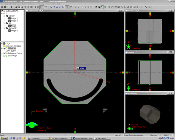 Angle where full compensation starts