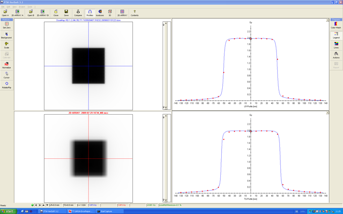 VeriSoft 3.2 grid 2.5 mm k(user)=0.991