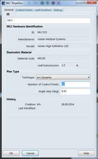 RapidArc plan generation step 4