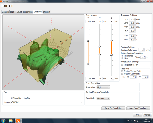 Adjusting size of VOI in cPosition tab