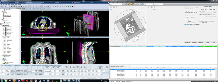 Verification of plan using segmented structures