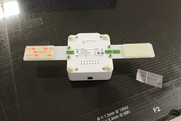 Back side of inclinometer