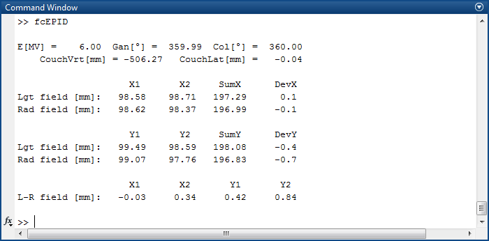 FIELDCHECKepid results at 150cm