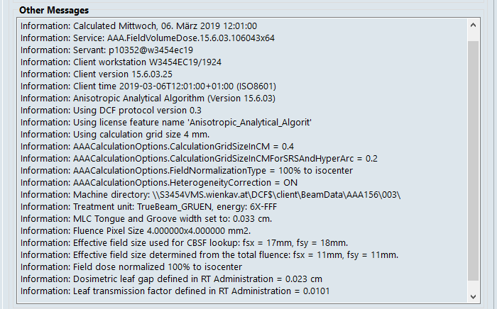 Eclipse Photon and Electron Algorithms Reference Guide