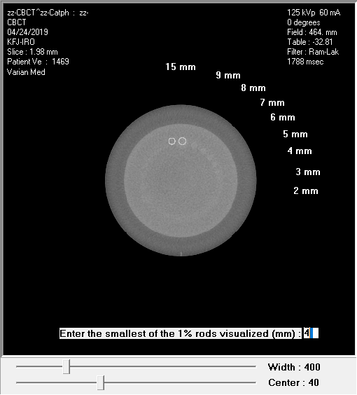 Entering low contrast visibility result