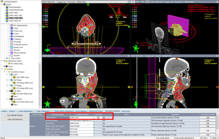 Selecting GPU calculation