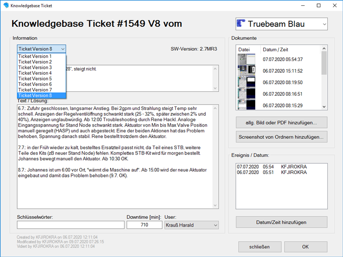 Typical complicated ticket