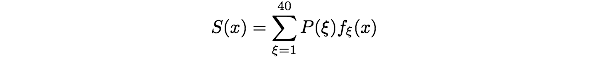 Measured signal S(x)