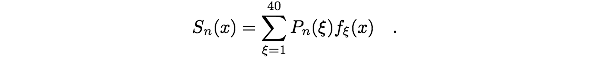 Calculated signal Sn(x)