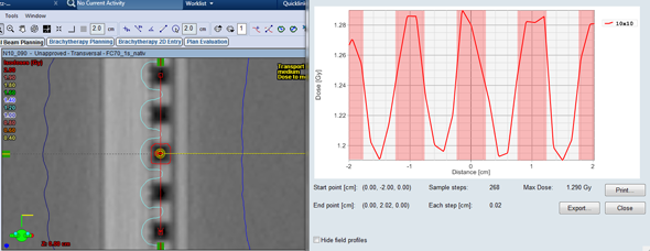 Cross profile AXM calculation