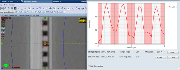 Cross profile AXW calculation